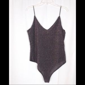 NWOT Sparkly Body Suit Large